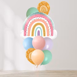 Ballongbukett - Pastel Rainbow Dreams