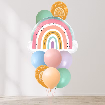 Ballongbukett - Pastel Rainbow Dreams