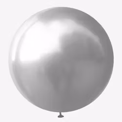 Jätteballong - Chrome Silver