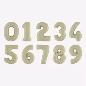 Sifferballonger - Satin Olive