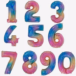 Sifferballonger - Rainbow