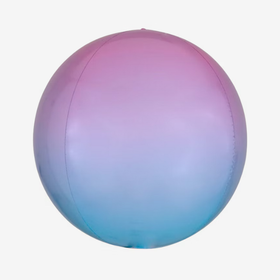 Folieballong - Orbz - Ombre Rosa/Ljusblå