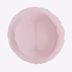 Folieballong - Rund Puderrosa