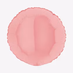 Folieballong - Rund Pastell Rosa