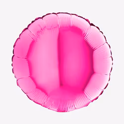 Folieballong - Rund Magenta