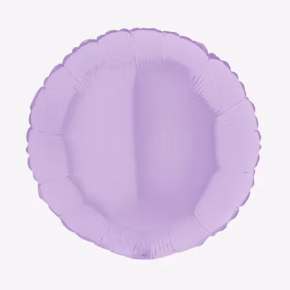 Folieballong - Rund Pastell-lila