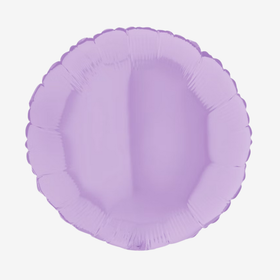Folieballong - Rund Pastell-lila