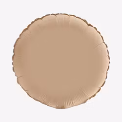 Folieballong - Rund Satin Nude