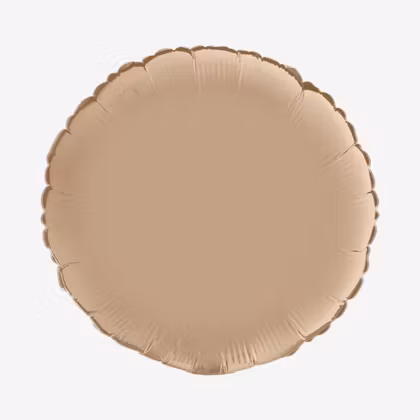 Folieballong - Rund Satin Nude