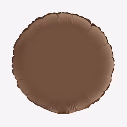 Folieballong - Rund Satin Chocolate