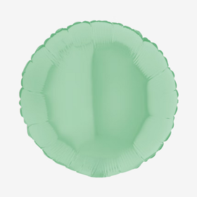 Folieballong - Rund Pastellgrön