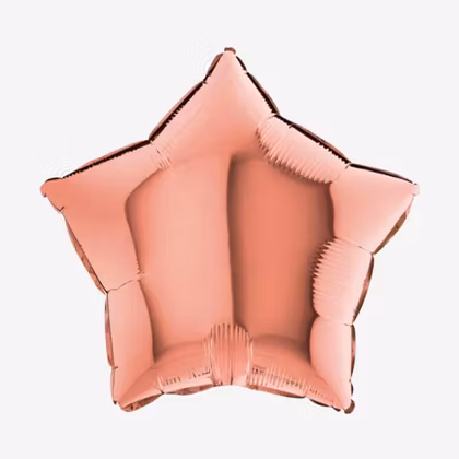 Folieballong - Stjärna Roséguld