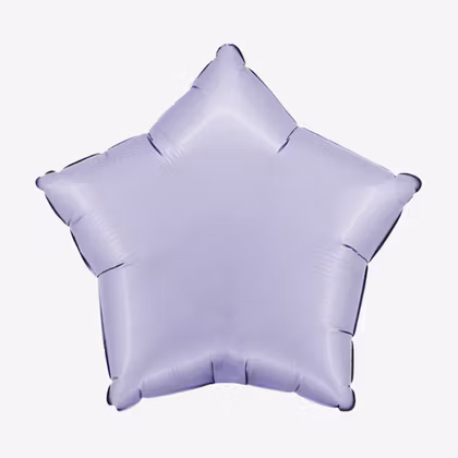Folieballong - Stjärna Satin Pastellila