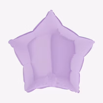 Folieballong - Stjärna Pastellila
