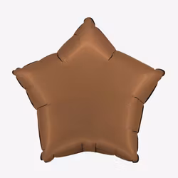 Folieballong - Stjärna Satin Chocolate