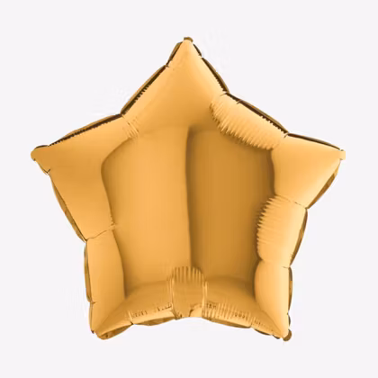 Folieballong - Stjärna Guld