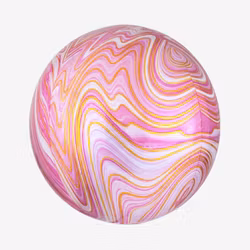 Folieballong - Orbz Pink Marble
