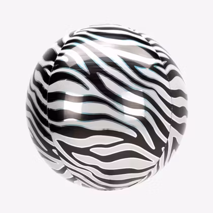 Folieballong - Orbz Zebra
