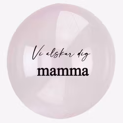 Heliumfylld bubbla - Personlig - Ljusrosa