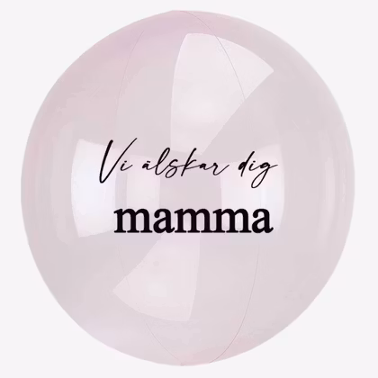 Heliumfylld bubbla - Personlig - Ljusrosa