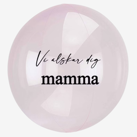 Heliumfylld bubbla - Personlig - Ljusrosa