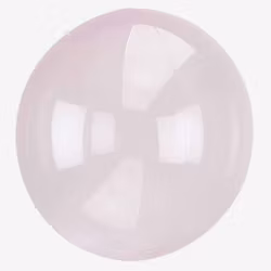 Ballong - Crystal Clear - Ljusrosa