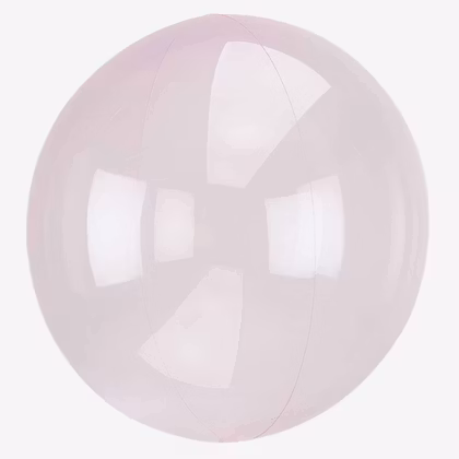 Ballong - Crystal Clear - Ljusrosa
