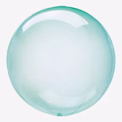 Ballong - Crystal Clear - Grön