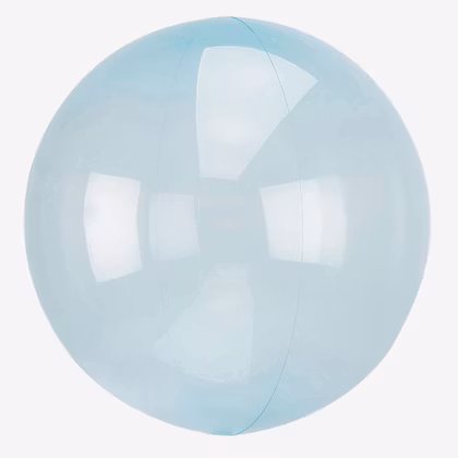 Ballong - Crystal Clear - Blå