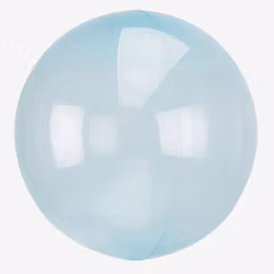Ballong - Crystal Clear - Blå