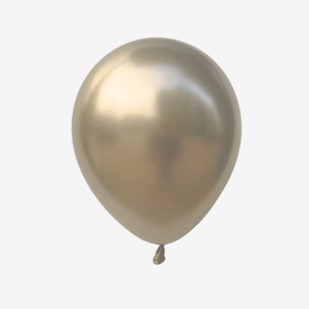 Ballong 28 cm - Chrome Vit guld