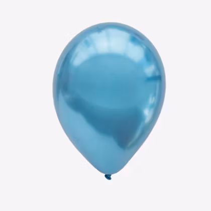 Ballong 30 cm - Chrome Blå