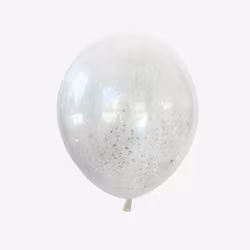 Konfettiballong 30 cm - Strimlad Holografisk