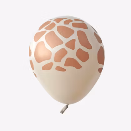 Ballong 30 cm - Giraff Vit Sand