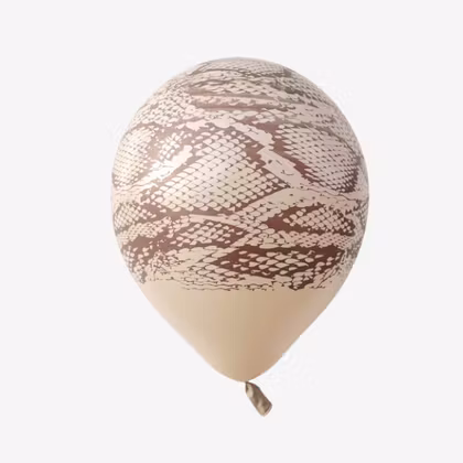 Ballong 30 cm - Ormskinn Vit Sand