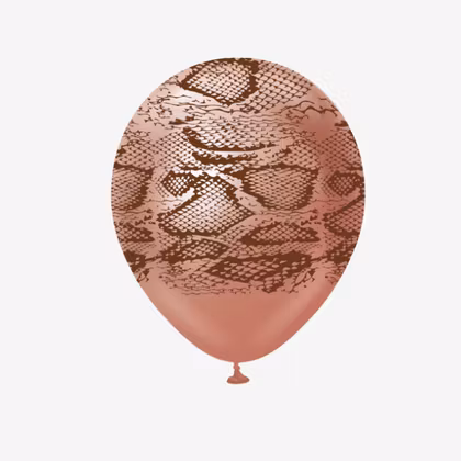 Ballong 30 cm - Ormskinn Chrome Rosé
