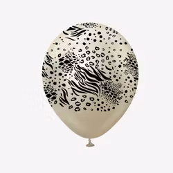 Ballong 30 cm - Safari Chrome Vit Guld