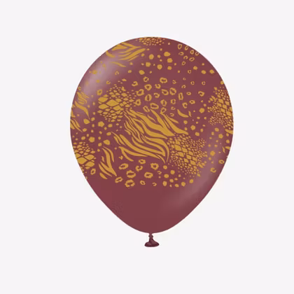 Ballong 30 cm - Safari Burgundy