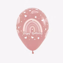 Ballong 30 cm - Boho Rainbow Rosewood