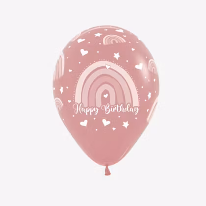 Ballong 30 cm - Boho Rainbow Rosewood