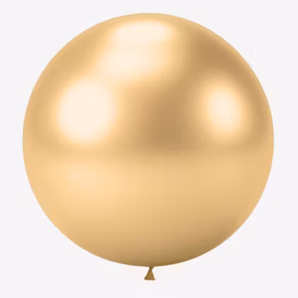 Jätteballong - Chrome Guld