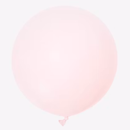 Jätteballong - Pale Macaron Pink