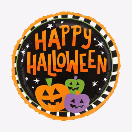 Folieballong - Happy Halloween - Pumpor