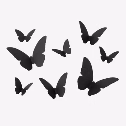 Pappersdekoration - Nattfjärilar