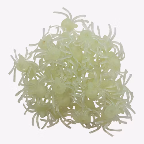 Självlysande spindlar - 50-pack