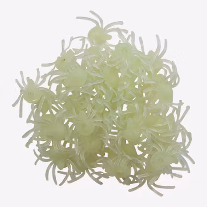 Självlysande spindlar - 50-pack