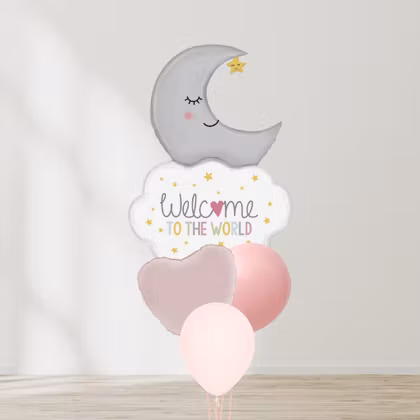 Ballongbukett - Pink Moon Dream