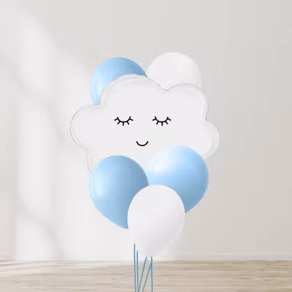 Ballongbukett - Blue Skies