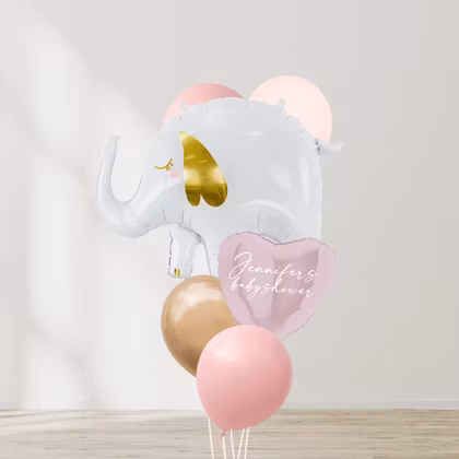 Ballongbukett - Little Elephant Pink