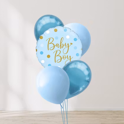 Ballongbukett - Baby boy Prickig
